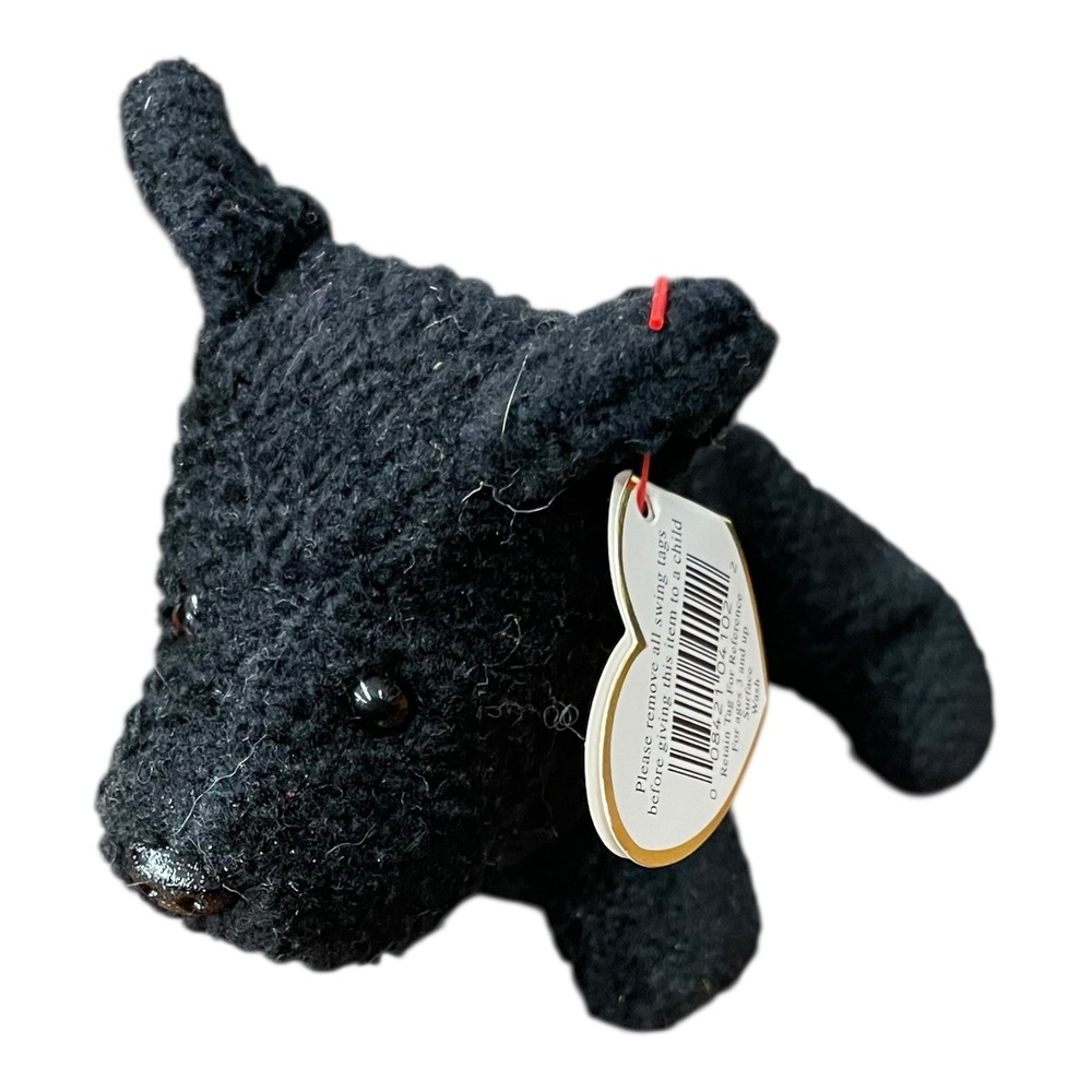 Ty Beanie Baby Scottie -‎ MWMT (Dog Terrier 1996)